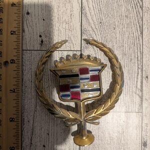 Cadillac Gold and Silver Car Emblem